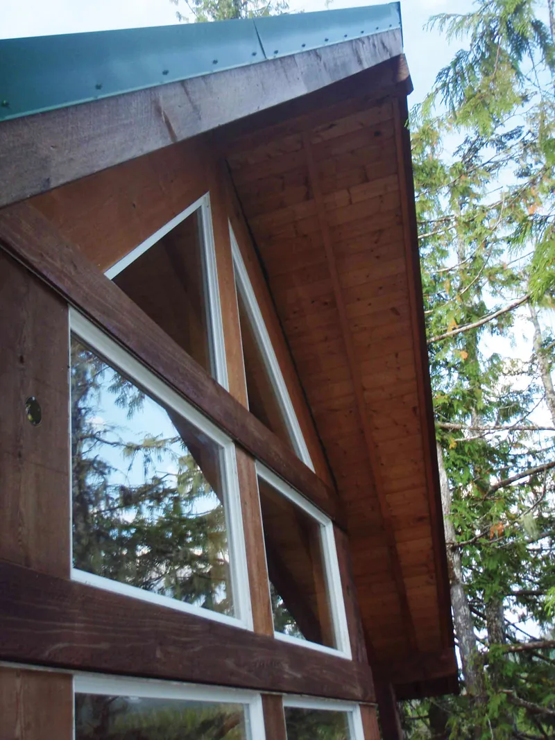A-Frame House Plan Window Detail Photo - Sheridan Park Narrow Lot Home 080D-0001 - Shop House Plans and More