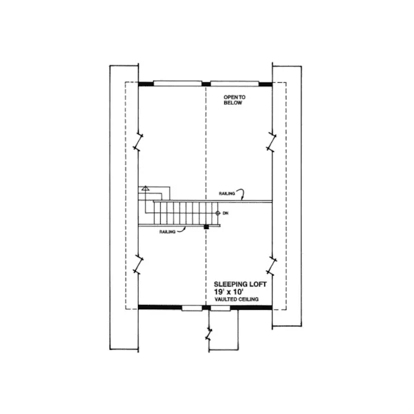 Farmhouse Plan Loft - Pinelawn Country Vacation Home 080D-0002 - Shop House Plans and More