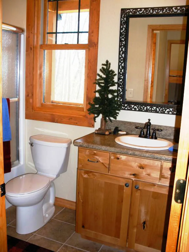 Cabin & Cottage House Plan Bathroom Photo 01 - Redmond Park Rustic Log Home 080D-0004 - Shop House Plans and More