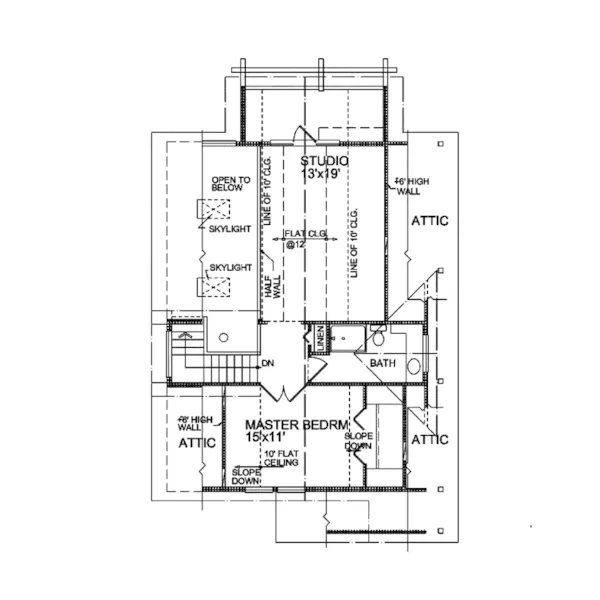 Traditional House Plan Second Floor - Pyrenees Rustic Home 080D-0008 - Shop House Plans and More