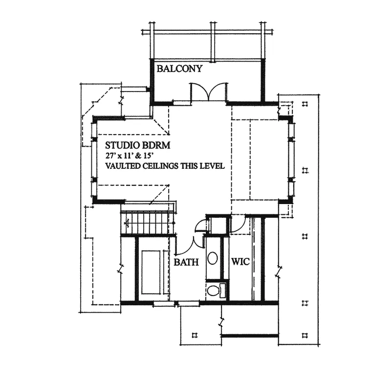Contemporary House Plan Second Floor - Jamaica Vacation Home 080D-0011 - Search House Plans and More