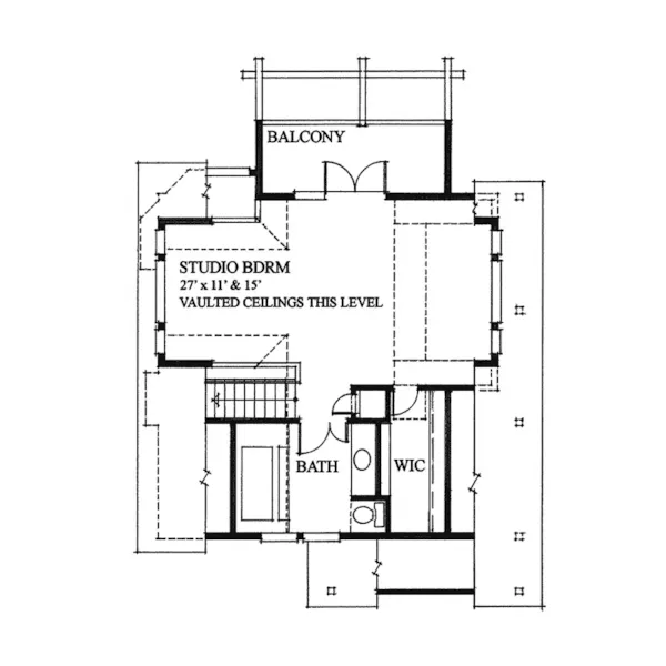 Vacation House Plan Second Floor - Jamaica Vacation Home 080D-0011 - Search House Plans and More