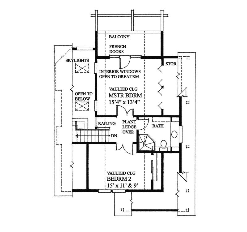 Ranch House Plan Second Floor - Adirondack Rustic Dream Home 080D-0012 - Search House Plans and More