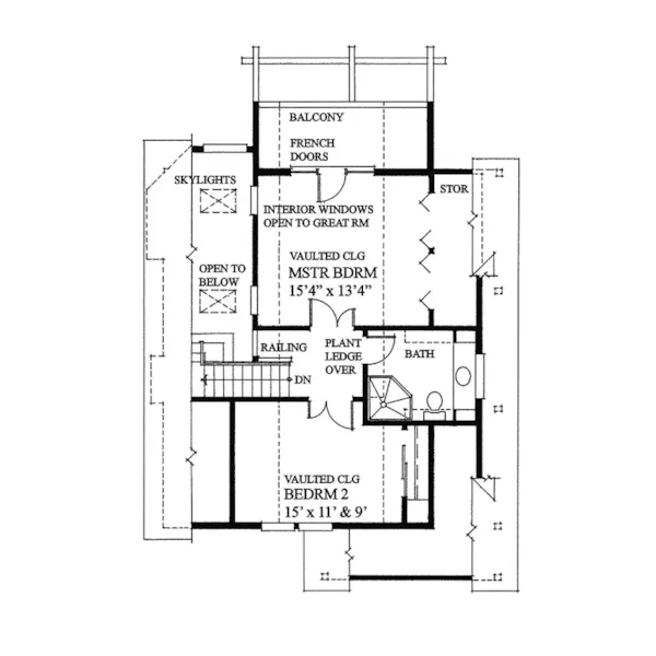 Ranch House Plan Second Floor - Adirondack Rustic Dream Home 080D-0012 - Search House Plans and More