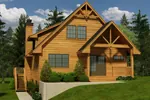 Rustic House Plan Front of House 080D-0016