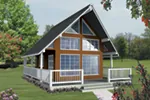 Cabin & Cottage House Plan Front of House 080D-0019