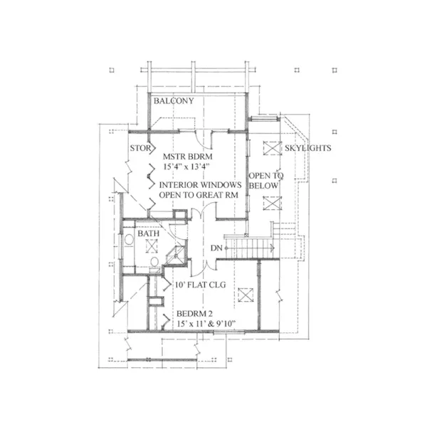 Vacation House Plan Second Floor - Balson Bay Craftsman Home 080D-0020 - Search House Plans and More