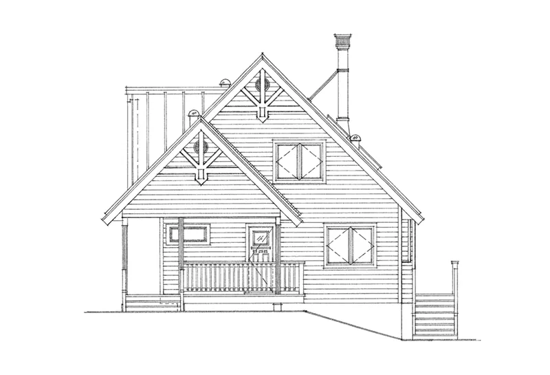 Craftsman House Plan Front of Home - Balson Bay Craftsman Home 080D-0020 - Search House Plans and More