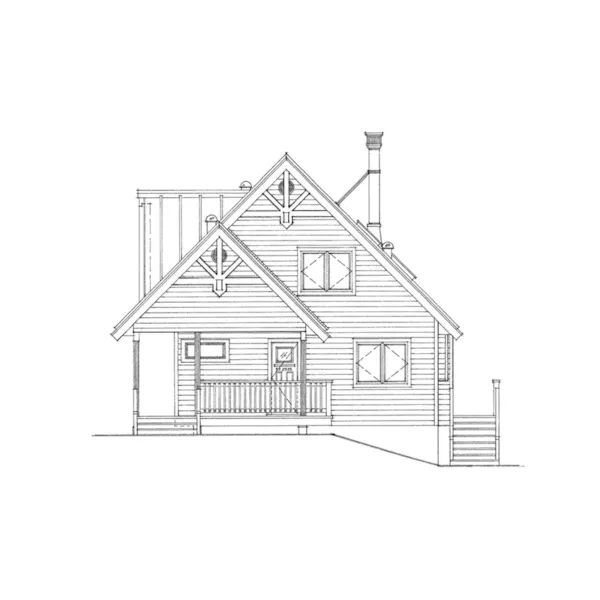 Cabin & Cottage House Plan Front of Home - Balson Bay Craftsman Home 080D-0020 - Search House Plans and More