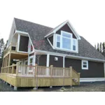 Cabin & Cottage House Plan Front of Home - Becky Lake Waterfront Home 080D-0021 - Search House Plans and More