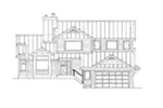Traditional House Plan Front of Home - Beechwood Craftsman Home 080D-0022 - Search House Plans and More