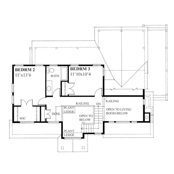 Country House Plan Second Floor - Harpers Meadow Country Home 080D-0029 - Shop House Plans and More