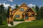 Waterfront House Plan Front of House 080D-0030
