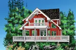 Vacation House Plan Front of Home - 080D-0031 - Shop House Plans and More