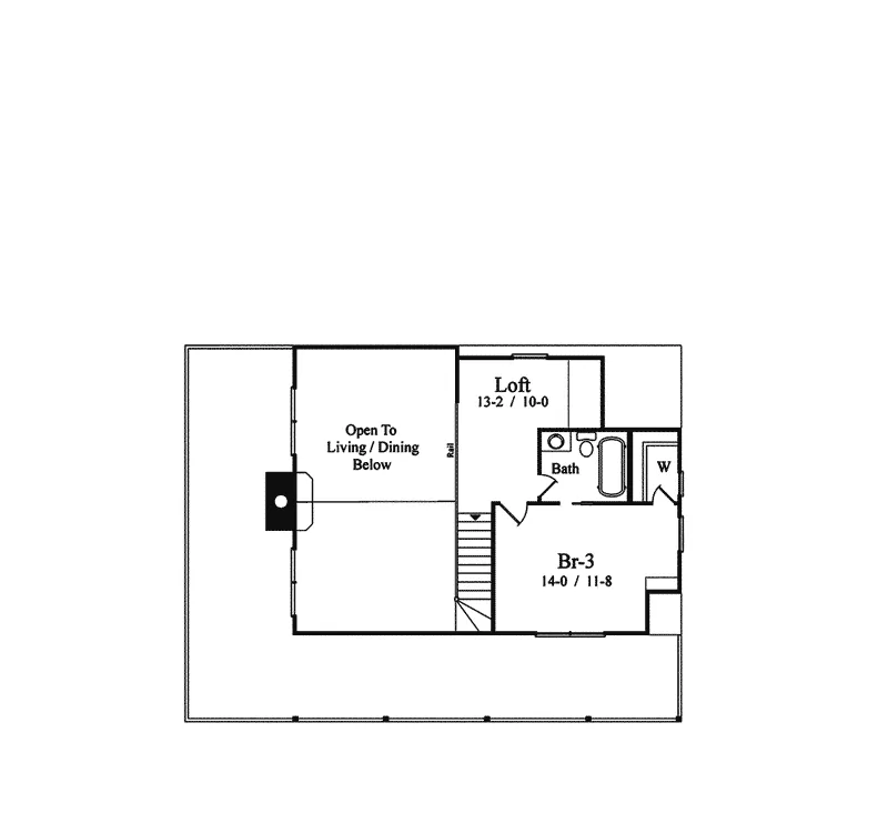 Vacation House Plan Second Floor - Lakemoor Cove Vacation Home 082D-0002 - Shop House Plans and More