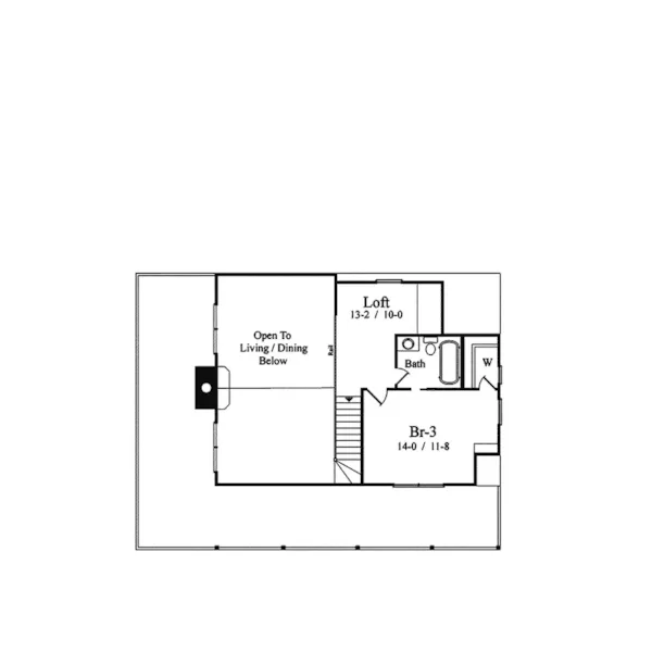 Mountain House Plan Second Floor - Lakemoor Cove Vacation Home 082D-0002 - Shop House Plans and More