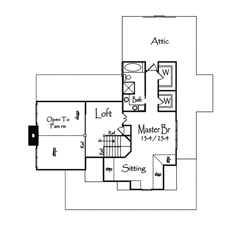 Craftsman House Plan Second Floor - Gallow Craftsman Home 082D-0012 - Search House Plans and More