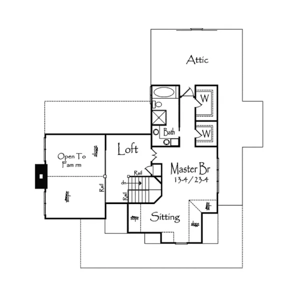 Craftsman House Plan Second Floor - Gallow Craftsman Home 082D-0012 - Search House Plans and More