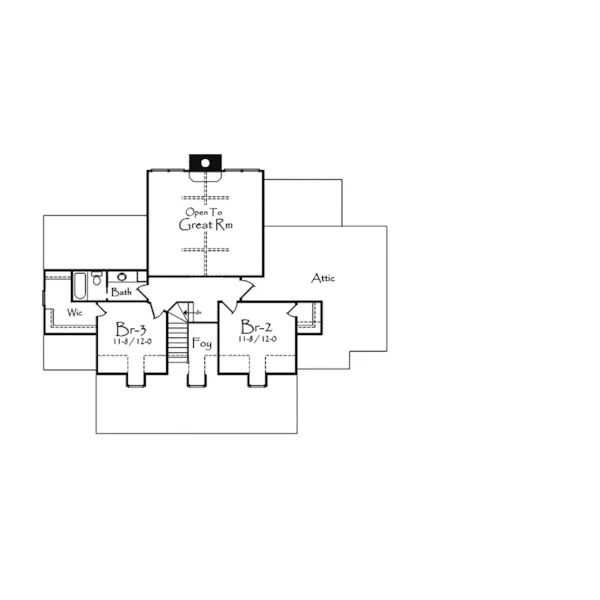 Lowcountry House Plan Second Floor - Serenity Place Country Home 082D-0015 - Shop House Plans and More