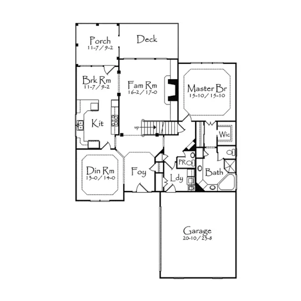 European House Plan First Floor - Scotney European Home 082D-0020 - Shop House Plans and More