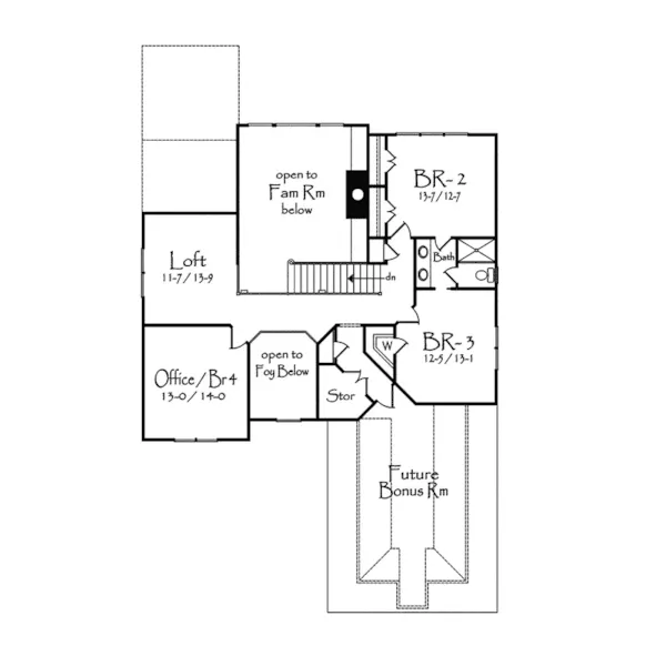 European House Plan Second Floor - Scotney European Home 082D-0020 - Shop House Plans and More