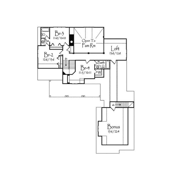 Country House Plan Second Floor - Chancery Country Home 082D-0023 - Search House Plans and More