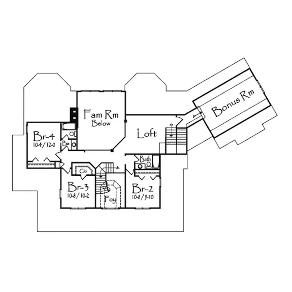 Farmhouse Plan Second Floor - Farley Park Luxury Farmhouse 082D-0025 - Search House Plans and More