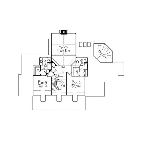 Country House Plan Second Floor - Smizer Creek Luxury Home 082D-0026 - Shop House Plans and More