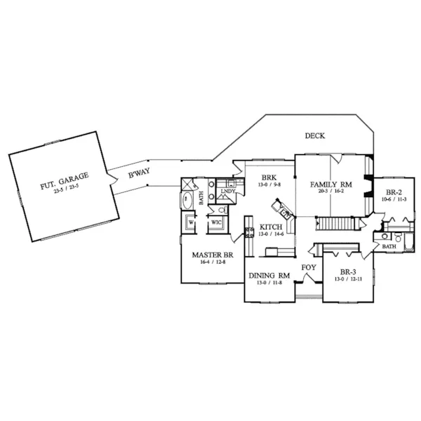 Cabin & Cottage House Plan First Floor - Larchburr English Cottage Home 082D-0035 - Shop House Plans and More