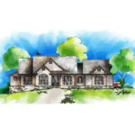 Ranch House Plan Front of House 082D-0040