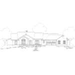 Ranch House Plan Front of House 082D-0043