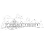 Traditional House Plan Front of House 082D-0047