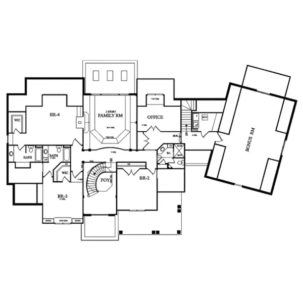 Country House Plan Second Floor - Laurens European Luxury Home 082D-0049 - Shop House Plans and More