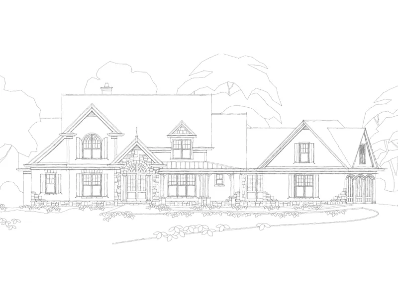 Country House Plan Front of Home - Laurens European Luxury Home 082D-0049 - Shop House Plans and More