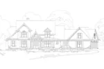 Luxury House Plan Front of Home - Laurens European Luxury Home 082D-0049 - Shop House Plans and More