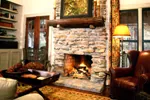 Cabin & Cottage House Plan Fireplace Photo 02 - Wells Branch Cabin Farmhouse 082D-0065 - Shop House Plans and More