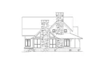 Rustic House Plan Left Elevation - Wells Branch Cabin Farmhouse 082D-0065 - Shop House Plans and More