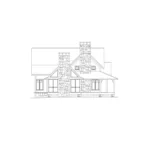 Mountain House Plan Left Elevation - Wells Branch Cabin Farmhouse 082D-0065 - Shop House Plans and More