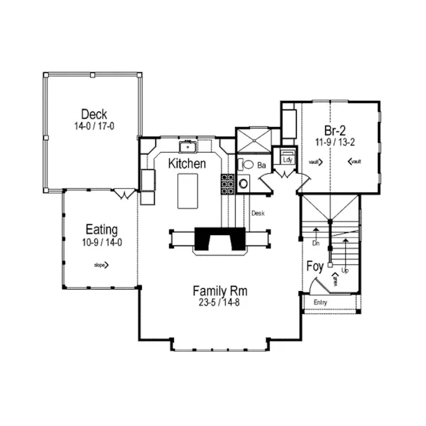 Craftsman House Plan First Floor - Grinnell Terrace European Home 082D-0066 - Search House Plans and More