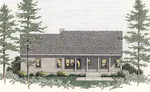 Colonial House Plan Color Image of House - Turkey Hill Traditional Home 084D-0016 - Shop House Plans and More