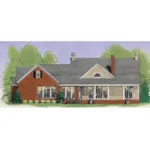 Traditional House Plan Rear Photo 01 - Bywell Traditional Home 084D-0022 - Search House Plans and More