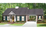 Traditional House Plan Front of Home - Becca Brook Ranch Home 084D-0051 - Search House Plans and More