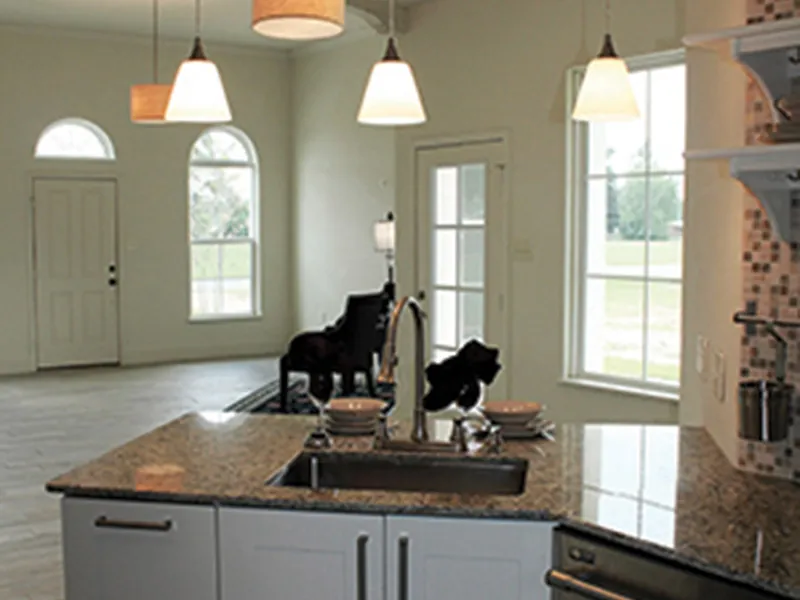 Ranch House Plan Kitchen Photo 02 - Belle Cove European Home 084D-0052 - Search House Plans and More