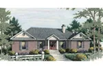 Traditional House Plan Front of Home - 084D-0055 - Shop House Plans and More
