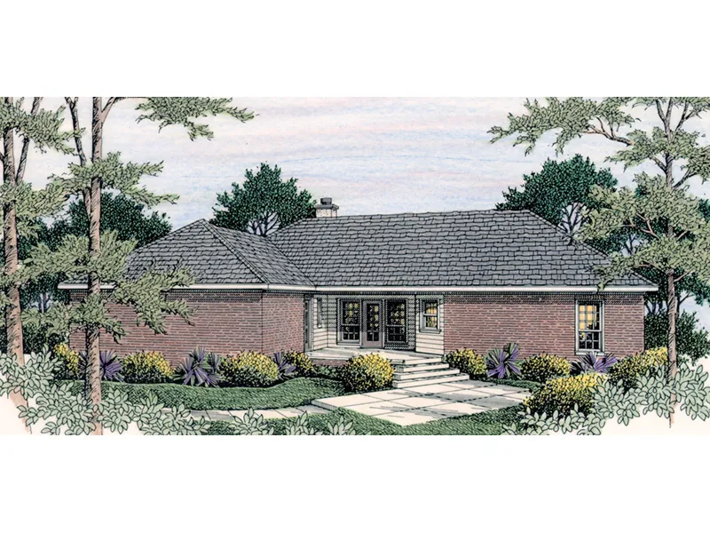Traditional House Plan Rear Photo 01 - 084D-0055 - Shop House Plans and More