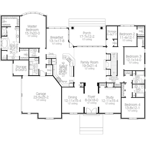 Traditional House Plan First Floor - Abbot Park Luxury Home 084D-0056 - Shop House Plans and More