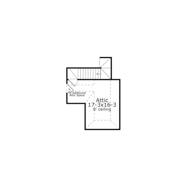 Ranch House Plan Second Floor - Burkley Southern Home 084D-0057 - Shop House Plans and More