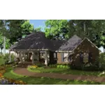 Country French House Plan Front of House 084D-0057