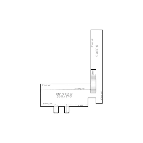 Traditional House Plan Second Floor - Ewell European Home 084D-0058 - Shop House Plans and More