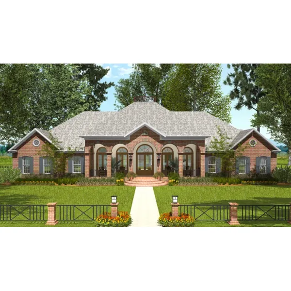 Country House Plan Front of Home - Casadore Southern Home 084D-0059 - Search House Plans and More